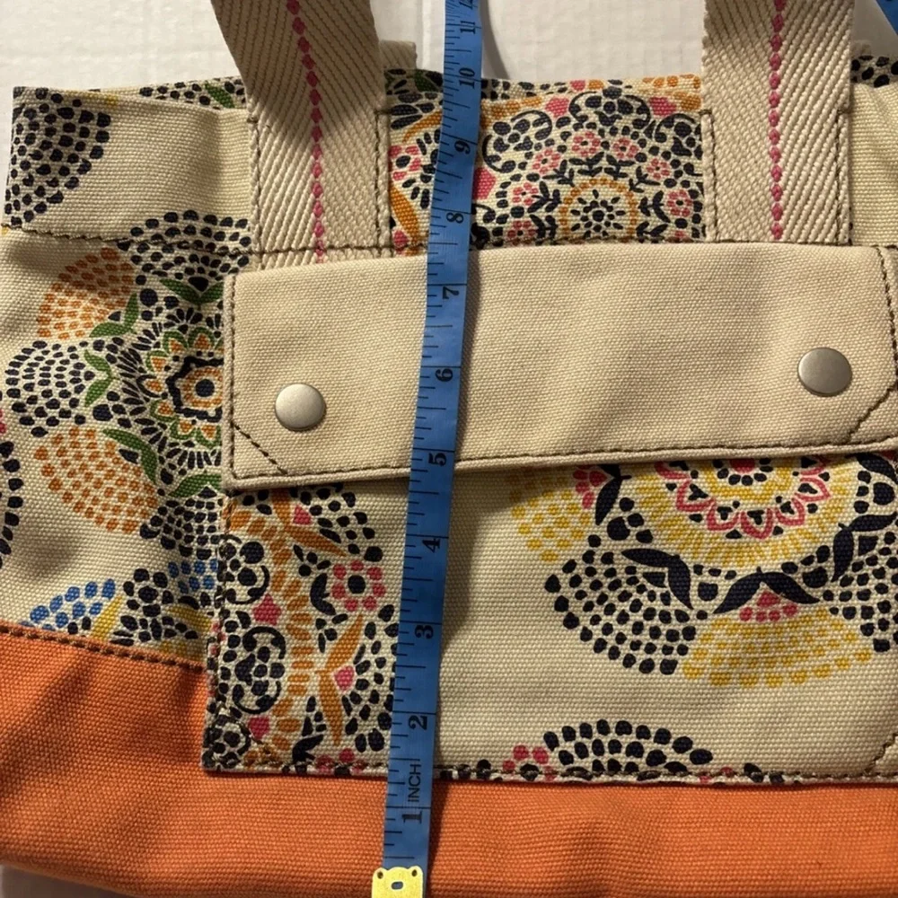 Fossil Multicolor Tote with Orange‎ Accents - Picture 6 of 6